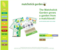 Tablet Screenshot of matchstickgarden.com